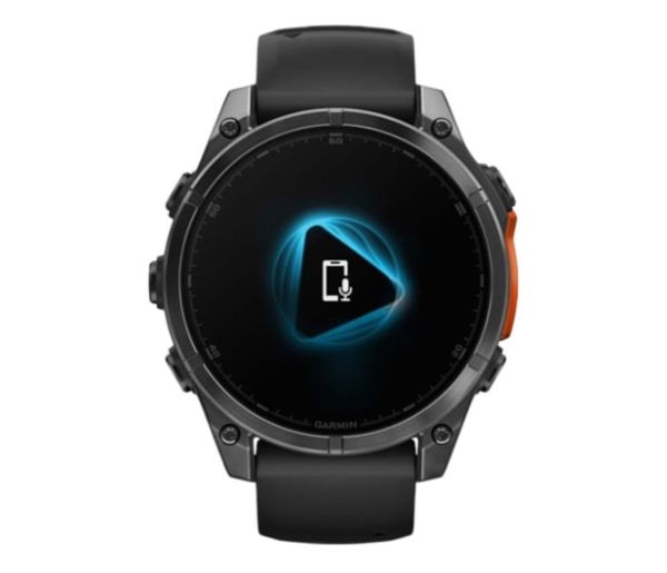 Garmin fenix 8 AMOLED 47 мм сірий з чорним ремінцем
