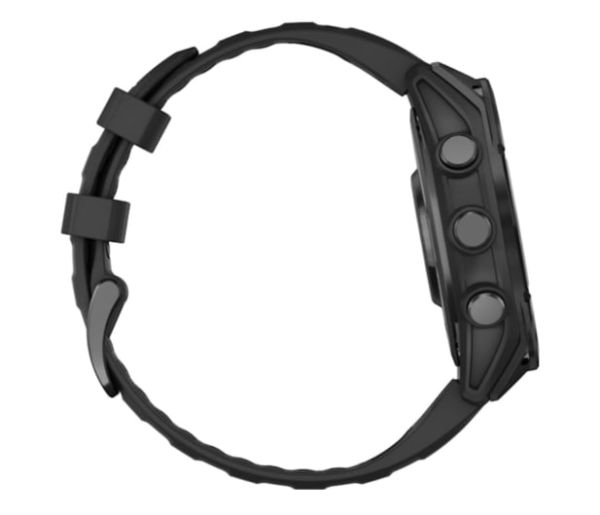 Garmin fenix 8 AMOLED 47 мм сірий з чорним ремінцем
